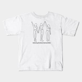 Embracing the Divine Feminine Within Divine Feminine Energy Kids T-Shirt